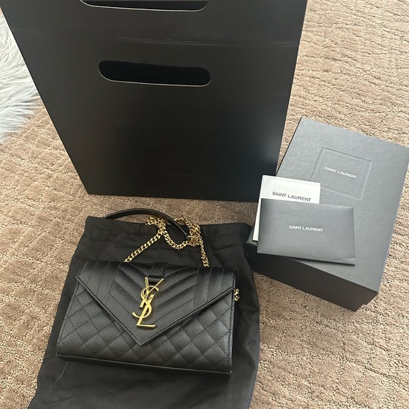 Small YSL Monogram Leather Satchel Bag - Brand NEW - Picture 2 of 4
